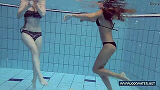 katrin and lucy big tits underwater