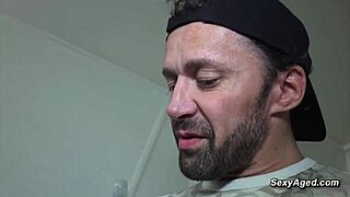 French Housewife MILF Fucks Big Cock Janitor Hard