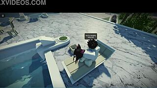 Fucking A Cute Catgirl Fan For Her First Time On Roblox Condo With Rough Doggystyle And Blowjob