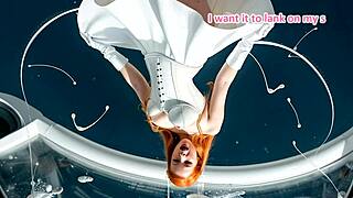 The honeymoon day one, taking off part two, my leather porn dream with bride in corset and boots.