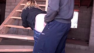 Foreman And New Employee - Case At Construction Site Involves Rough Fucking And Creampie Humiliation