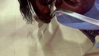 Pau's Complete Anal Fuck in Red and Cher with Hot Black Babe