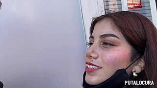 putalocura catches hot latina marina gold sucking in the street