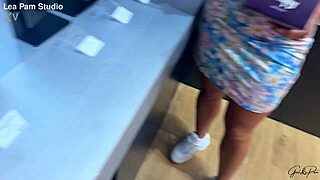 léa pam spends the day trying a suction dildo