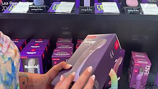 léa pam spends the day trying a suction dildo