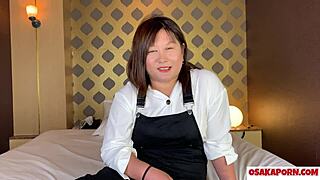 i'm a 27 year old big tits chubby japanese milf named mako, squirting during intense masturbation in personal interview