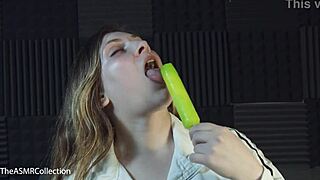 SLOBBERY AND WET POPSICLE SUCKING ASMR - MOUTH SOUNDS ASMR - MIA ASMR - THE ASMR COLLECTION