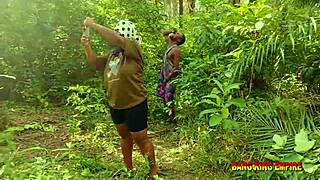 Amateur BBW Babe On Outdoor Bush Sex?