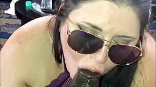 i watch succulent samantha swallow a creamy load from that black cock