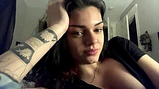 hot girl flashing her big tits