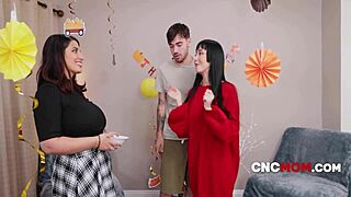 These stepmoms are ready for Thanksgiving freeuse activities.