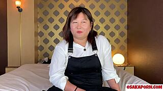 i'm a 27 year old big tits chubby japanese milf named mako, squirting during intense masturbation in personal interview