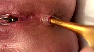 Housewife enjoys solo relaxation with heels and toys