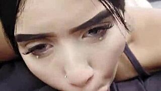 She Sucks His Cock While He Drives On The Public Road 😏