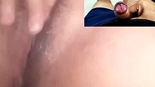 me watching my ex's naughty young girl masturbate deliciously until i cum on sheer red