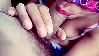 'my bf hard fucks my hairy pussy and creampies it'