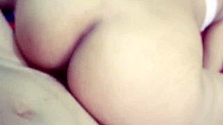 'my bf hard fucks my hairy pussy and creampies it'