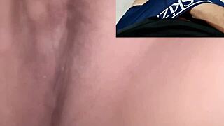 me watching my ex's naughty young girl masturbate deliciously until i cum on sheer red