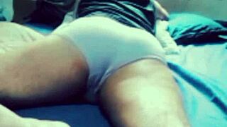 Hot man broadcasting his show in the private room of an adult-only website