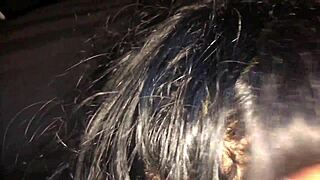 madre soltera me chupa la pinga en un taxi paseando por las calles de lima