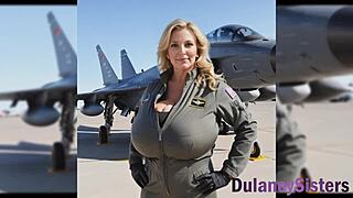 Super cute curvy mom enjoys family outings