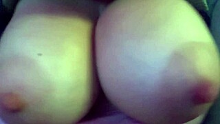 italian long big boobs bouncing session for the camera close up