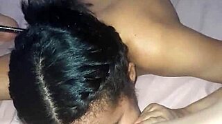 Stepsister's tempting blowjob in raw video