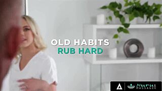 Nuru Massage - Perfect Blonde Kelsey Kane Gets Her Pussy Pounded During Steamy Massage