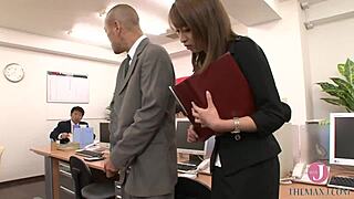 beautiful secretary takes on new role in the office