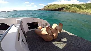 Fisherman, Fuck My Tight Ass Hard, Then Creampie My Pussy After Blowjob!