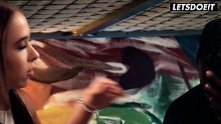 lucky teen fucks bbc roommate in horny hostel vacation