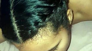 Stepsister's tempting blowjob in raw video