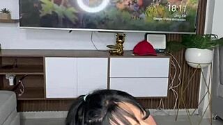 Beautiful Latina Plays With Her Dildos!