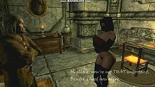 Anri the seducer gets her big ass fucked by old raerek in skyrim