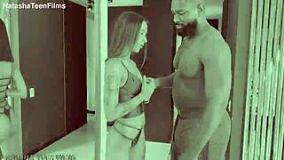 sexy latina dulce miller experiences her first dap in interracial scene