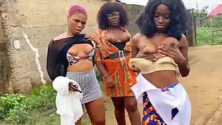 hot african lesbian sluts go wild on their homemade sex tape