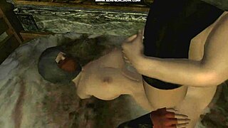 Anri the seducer gets her big ass fucked by old raerek in skyrim