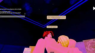 stepmom and stepson while father works