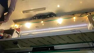 Tracy's intriguing upskirt flashes at work part 4