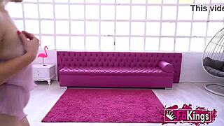 Putting the sex in exercise, strong blonde deadlifts and fucks a shocked 50yo dude