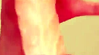 Tiny clit and a huge toy