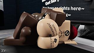 Railing a nasty thick redhead bitch in Roblox feels so wild