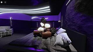 Submissive White Whore Takes Big Black Cock In Roblox Condo!