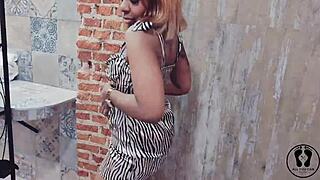 why not watch this ebony twerking her booty in a sexy dress at the stripper club