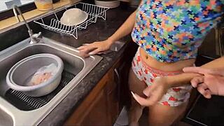 this 18 year old stepsister has a big ass, she's the sexiest at university, homemade anal scene