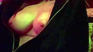 Italian Milf Boldly Flashes Big Tits In Public