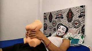 My big cock orgasms with a sex doll