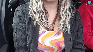 i watch my dirty husband getting a blowjob in the car, feeling so aroused and wet