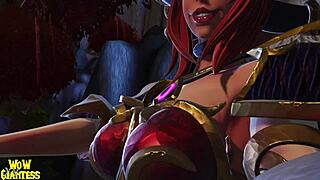 Giantess alexstrasza swallows victims whole in nexus