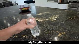 Asian stepdaughter Scarlett Alexis had a SECRET CRUSH on stepdad so she starts MASTURBATING her pussy with vibrator in front of him to get attention - MyDirtyDad